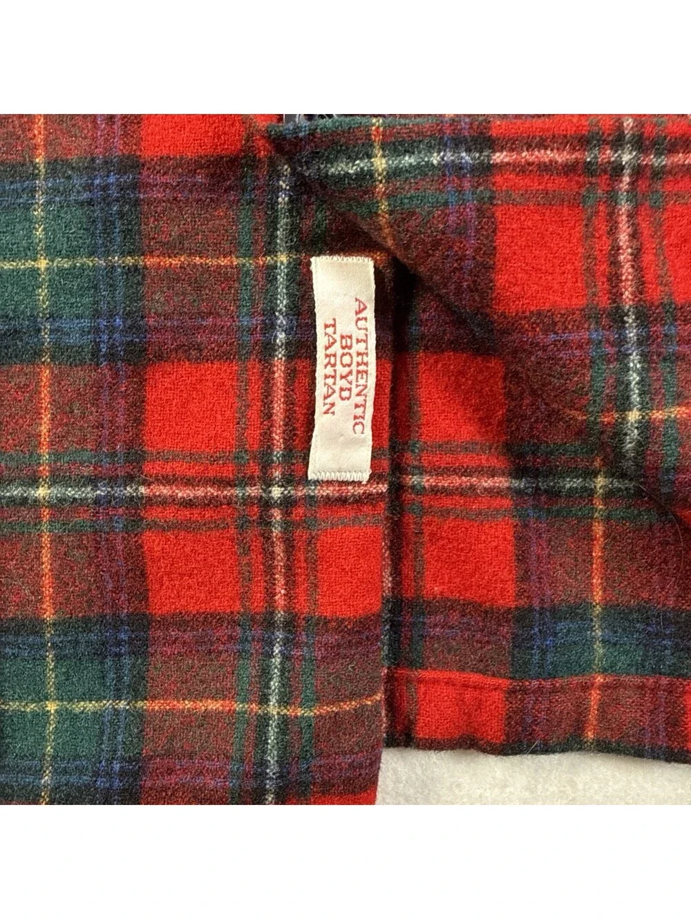 Men Pendleton 70's Check Flannel Plaid Shirt Red× Navy Wool Size M Pre Owned